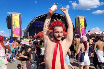 Lucas Bomfim no carnaval 2026 -  (crédito: Beatriz Mascarenhas/ CB - DA Press)