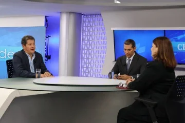 Sandro Avelar, secretário de Segurança Pública. Na bancada Carlos Alexandre e Ana Maria Campos
       -  (crédito:  Bruna Gaston/CB/D.A Press)