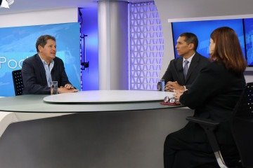  18/02/2026 Bruna Gaston CB/DA Press. CB Poder,  Sandro Avelar, secretário de Segurança Pública. Na bancada Carlos Alexandre e Ana Maria Campos
       -  (crédito:  Bruna Gaston CB/DA Press)