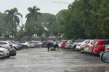 O Bope assumiu a ocorrência posteriormente e isolou a área -  (crédito: Darcianne Diogo/CB/D.A.Press)