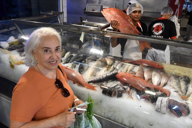 Vânia Vieira, da Asa Norte, gosta de comprar peixe na Feira do Guará