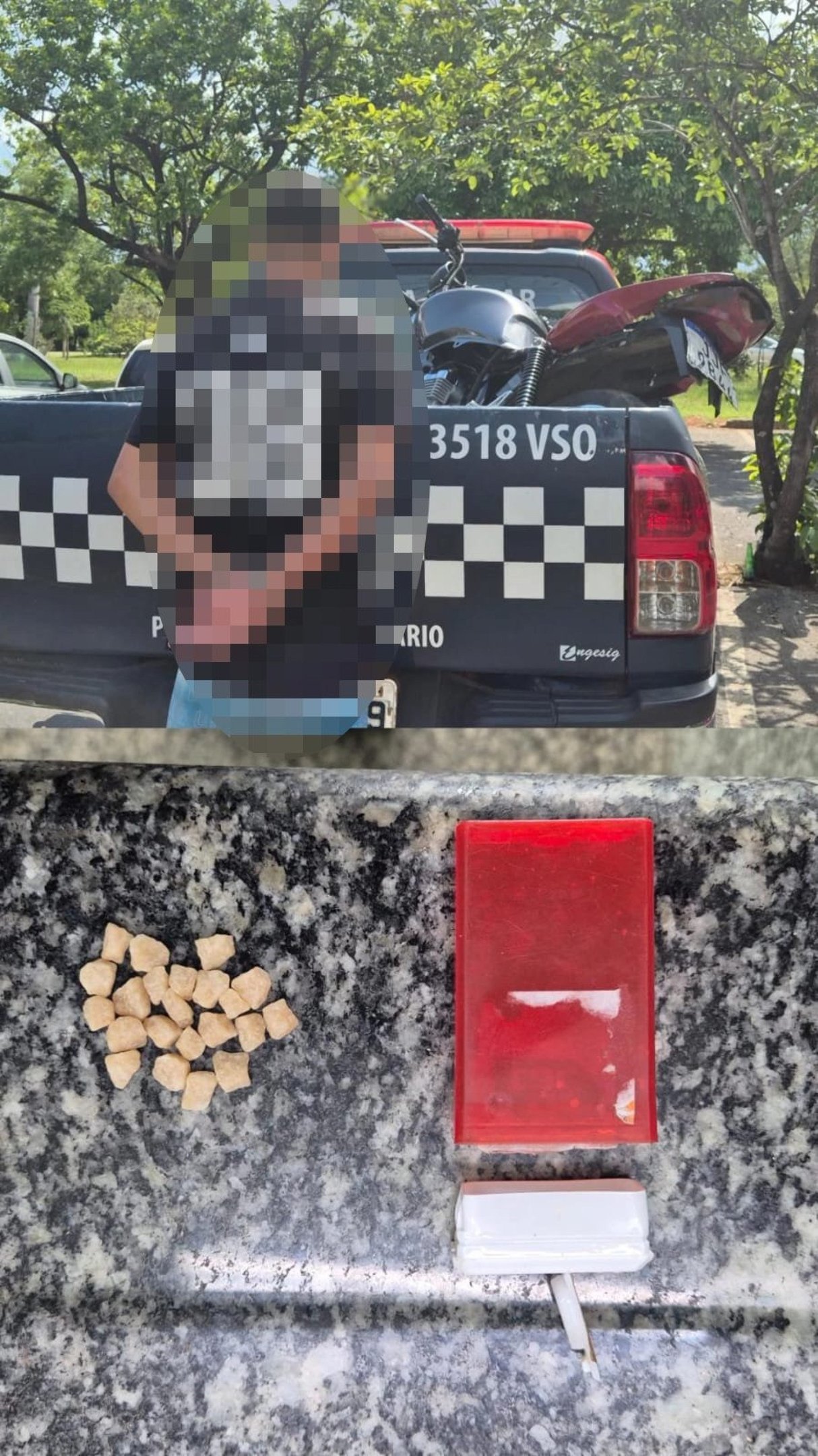 Por&ccedil;&otilde;es de crack foram apreendidas