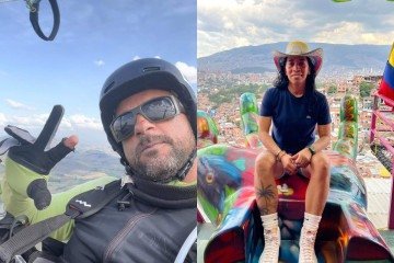 Instrutor e turista dos EUA caíram na Praia de São Conrado - (crédito: Reprodução/Redes sociais) Instrutor e turista dos EUA caíram na Praia de São Conrado - (crédito: Reprodução/Redes sociais)