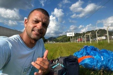 Rodolfo Pascoal e a turista Jenny Colôn Rodríguez praticavam voo de asa delta na Praia de São Conrado no momento do acidente -  (crédito: Reprodução/Instagram)