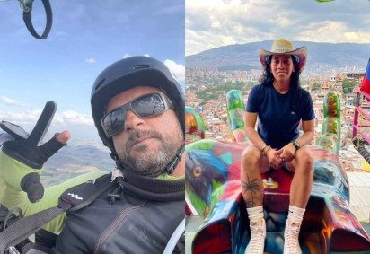 Instrutor e turista dos EUA caíram na Praia de São Conrado -  (crédito: Reprodução/Redes sociais)