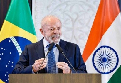 O presidente Lula afirmou ter certeza que o Brasil é um dos países de maior credibilidade em nível internacional: 'Isso só é possível com muito trabalho e com muita seriedade'  -  (crédito: Ricardo Stuckert / PR)