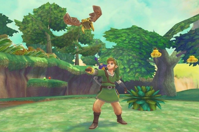 Skyward Sword revelou a origem da Master Sword e inovou com controles por movimento no Wii.