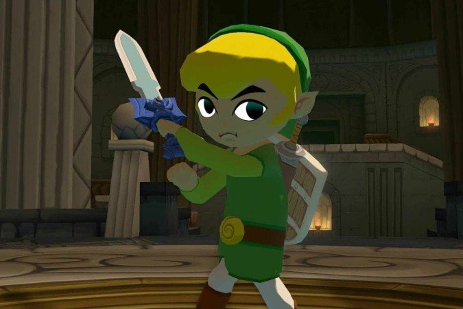 The Wind Waker destacou o cel-shading e a exploração marítima, criando um dos visuais mais atemporais de Zelda.