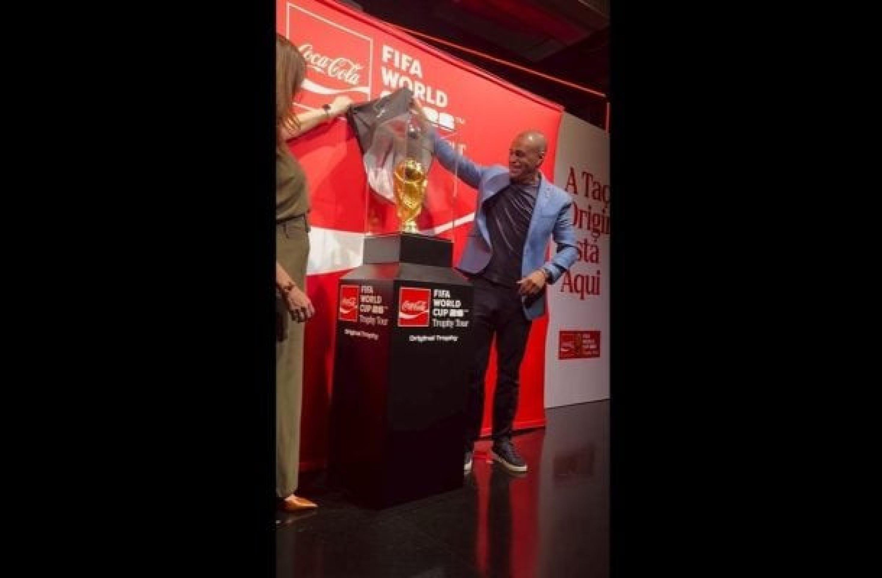 Denílson esteve presente no evento em São Paulo, nesta segunda -  (crédito: Foto: Reprodução)