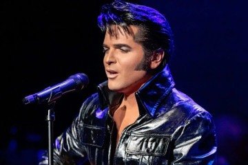 Dean Z interpreta 
Elvis Presley em show 
de tributo ao Rei do Rock  -  (crédito: Fotos: Divulgação )