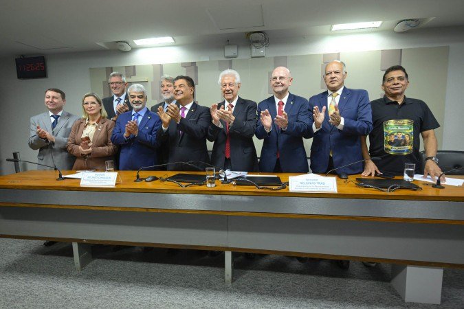 Representação Brasileira no Parlamento do Mercosul (CPCMS) realiza reunião para apreciação da MSC 93/2026 - (crédito: Andressa Anholete/Agência Senado) Representação Brasileira no Parlamento do Mercosul (CPCMS) realiza reunião para apreciação da MSC 93/2026 - (crédito: Andressa Anholete/Agência Senado)