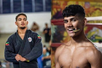 Joab Ferreira Reis, 19 anos, e Augusto Sergio Vasconcellos, 21, transformam a rotina de trabalho, dietas restritas e treino em medalhas internacionais nas lutas - (crédito: Arquivo Pessoal) Joab Ferreira Reis, 19 anos, e Augusto Sergio Vasconcellos, 21, transformam a rotina de trabalho, dietas restritas e treino em medalhas internacionais nas lutas - (crédito: Arquivo Pessoal)
