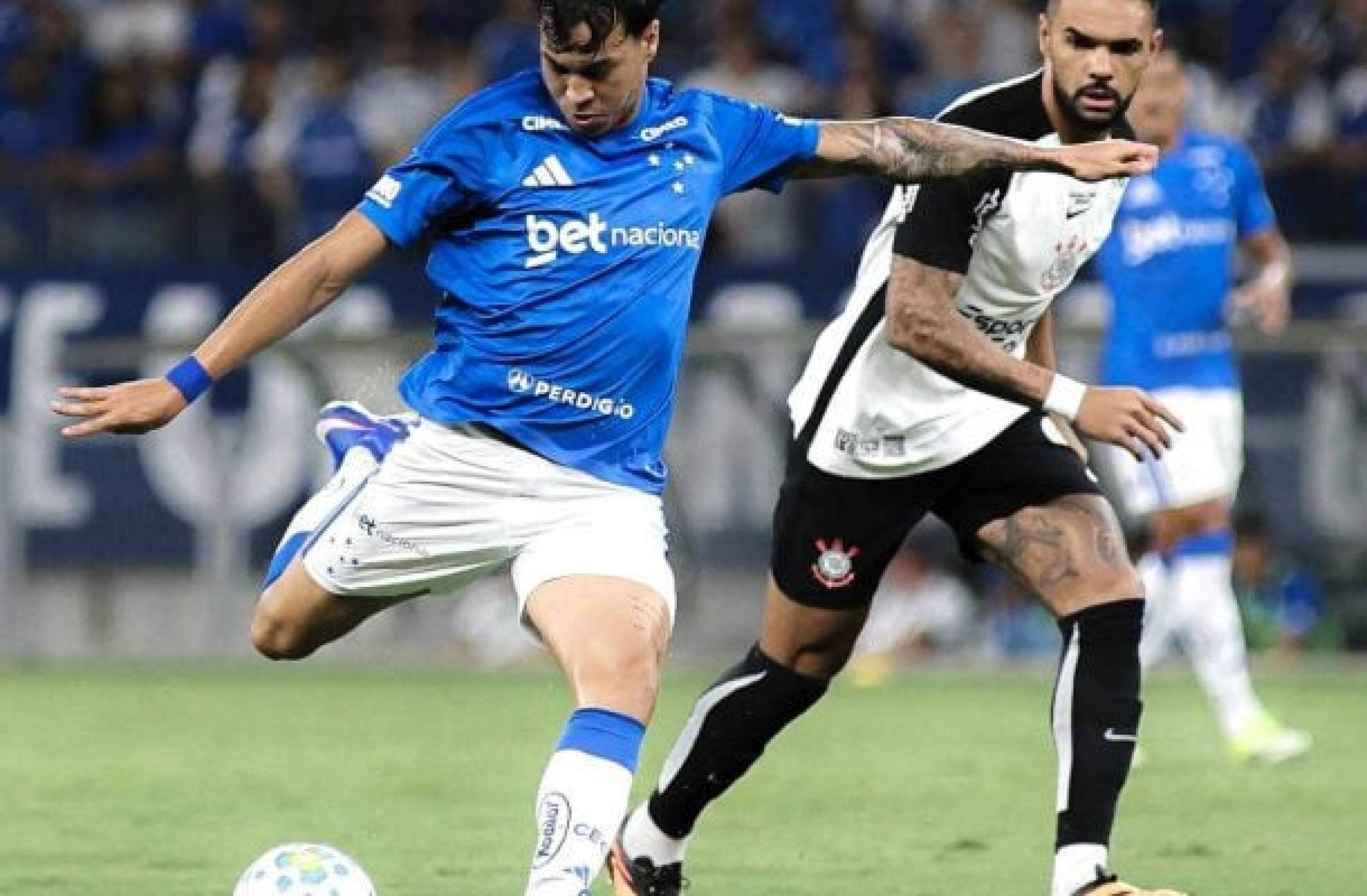 O Cruzeiro abriu 1 x 0 no Gigante da Pampulha, mas não suportou a pressão do Corinthians e sofreu o empate - (crédito: Foto: Gustavo Aleixo/Cruzeiro) O Cruzeiro abriu 1 x 0 no Gigante da Pampulha, mas não suportou a pressão do Corinthians e sofreu o empate - (crédito: Foto: Gustavo Aleixo/Cruzeiro)