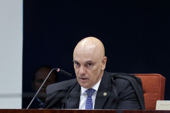 O ministro Alexandre de Moraes votou pela procedência da ação penal para condenar todos os réus envolvidos no julgamento do assassinato de  Marielle Franco -  (crédito:  Rosinei Coutinho/STF)