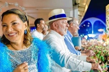 Presidente Lula durante desfile da Acadêmicos de Niterói, no Rio de Janeiro -  (crédito: Ricardo Stuckert)