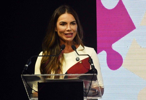 Paula Belmonte no CB.Debate 'O Brasil pelas mulheres: proteção a todo tempo'  -  (crédito: Ed Alves/C.B./D.A Press)