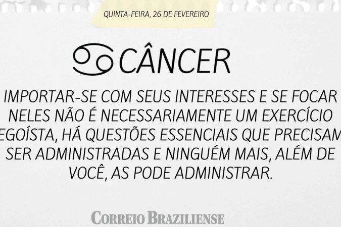 Horóscopo deste domingo (1º/3)
