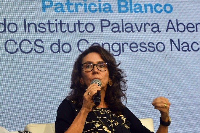  26/02/2026 -  Ed Alves CB/DA Press. CB Debate - O Brasil pelas Mulheres. Na foto, Patricia Blanco - Presidente do Instituto Palavra Aberta. 