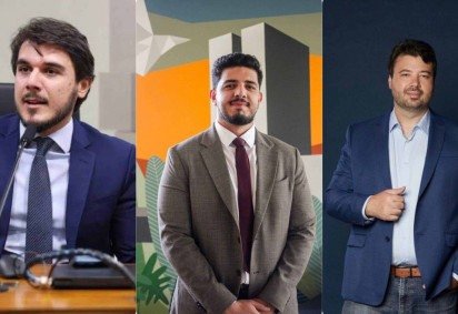 Na imagem da direita para a esquerda: Murilo Medeiros, cientista pol&iacute;tico da Universidade de Bras&iacute;lia (UnB); Lucas Fernandes, cientista pol&iacute;tico e coordenador de An&aacute;lise Pol&iacute;tica na BMJ; e Marcelo Vitorino, professor e consultor em comunica&ccedil;&atilde;o para governos e campanhas eleitorais. -  (crédito: Fotos: Arquivo pessoal / Montagem: Wal Lima/CB/D.A. Press) -Na imagem da direita para a esquerda: Murilo Medeiros, cientista pol&iacute;tico da Universidade de Bras&iacute;lia (UnB); Lucas Fernandes, cientista pol&iacute;tico e coordenador de An&aacute;lise Pol&iacute;tica na BMJ; e Marcelo Vitorino, professor e consultor em comunica&ccedil;&atilde;o para governos e campanhas eleitorais. -  (crédito: Fotos: Arquivo pessoal / Montagem: Wal Lima/CB/D.A. Press)