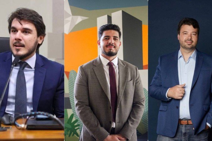Na imagem da direita para a esquerda: Murilo Medeiros, cientista político da Universidade de Brasília (UnB); Lucas Fernandes, cientista político e coordenador de Análise Política na BMJ; e Marcelo Vitorino, professor e consultor em comunicação para governos e campanhas eleitorais. - (crédito: Fotos: Arquivo pessoal / Montagem: Wal Lima/CB/D.A. Press) Na imagem da direita para a esquerda: Murilo Medeiros, cientista político da Universidade de Brasília (UnB); Lucas Fernandes, cientista político e coordenador de Análise Política na BMJ; e Marcelo Vitorino, professor e consultor em comunicação para governos e campanhas eleitorais. - (crédito: Fotos: Arquivo pessoal / Montagem: Wal Lima/CB/D.A. Press)