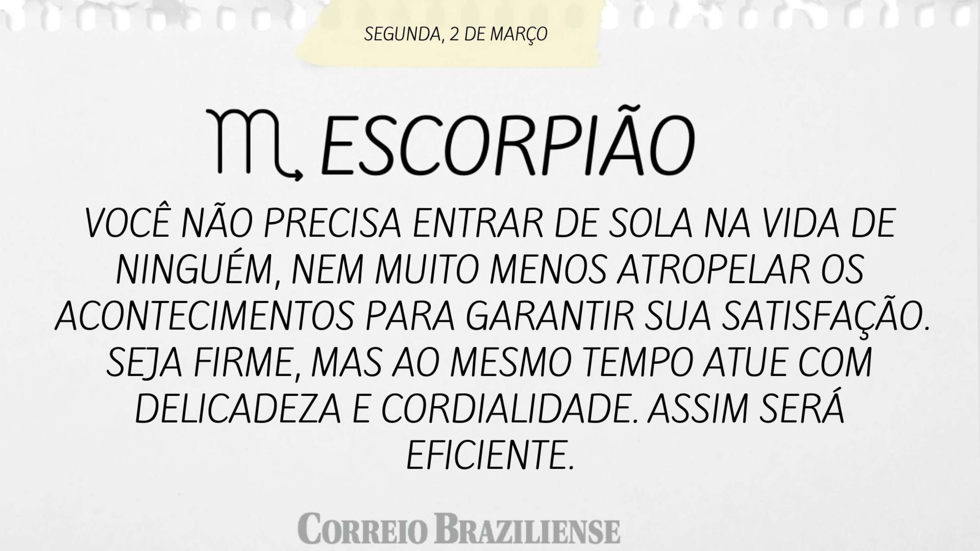 Hor&oacute;scopo desta segunda (2/3) 