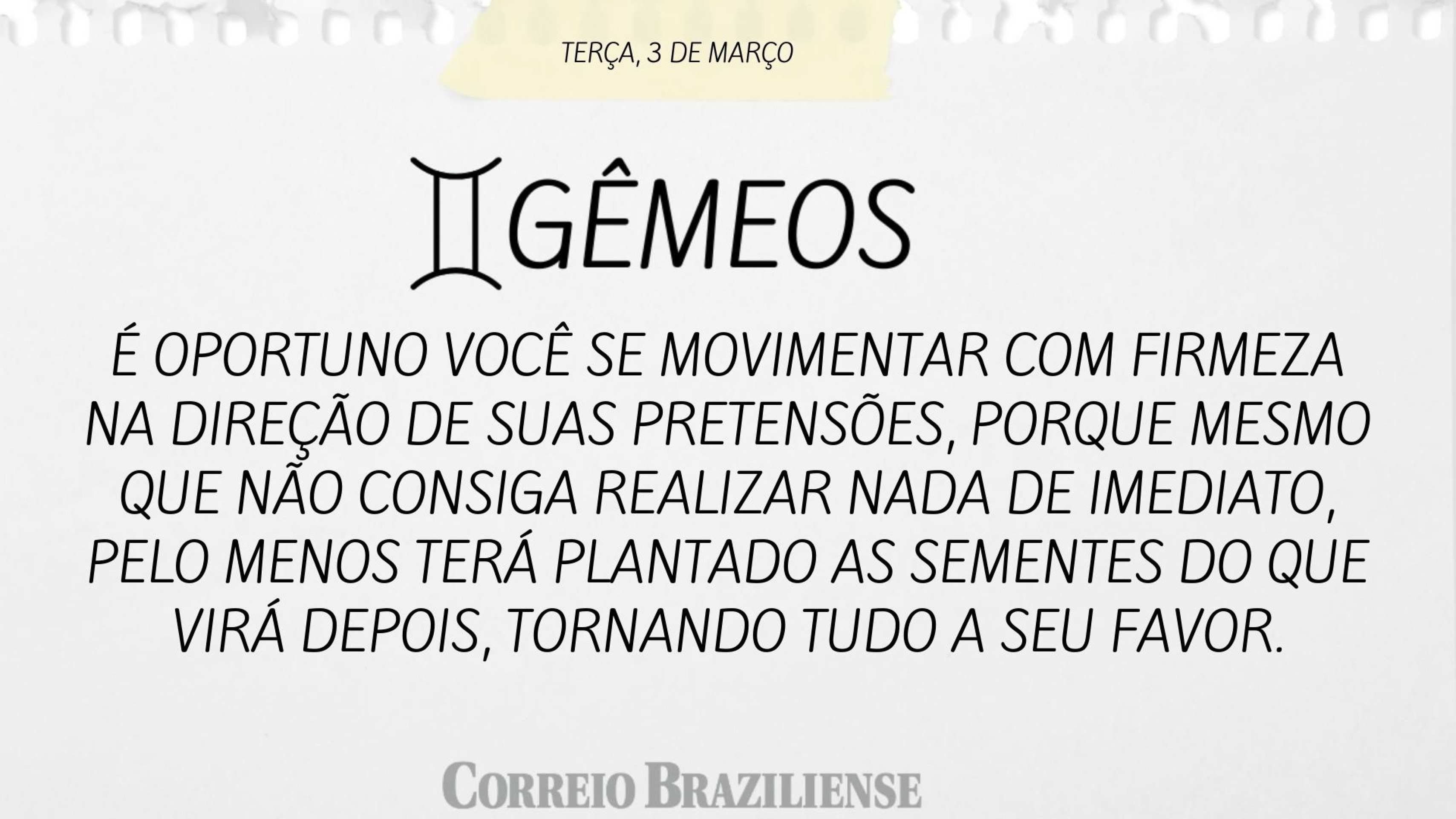 Hor&oacute;scopo desta ter&ccedil;a (3/3) 