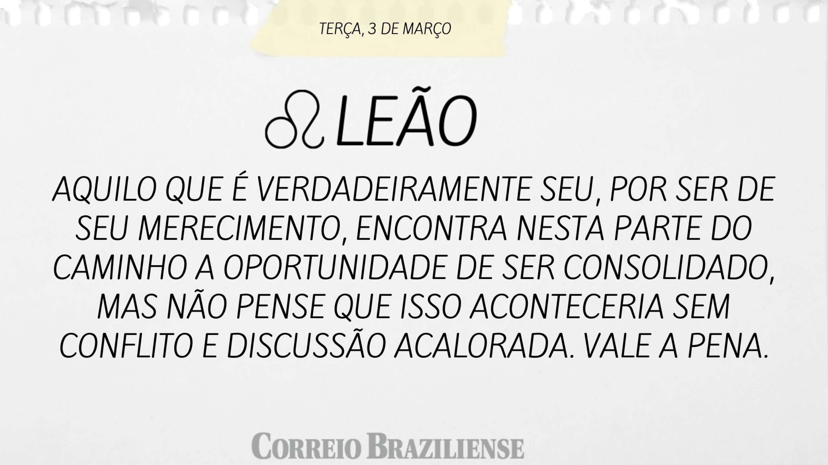 Hor&oacute;scopo desta ter&ccedil;a (3/3) 