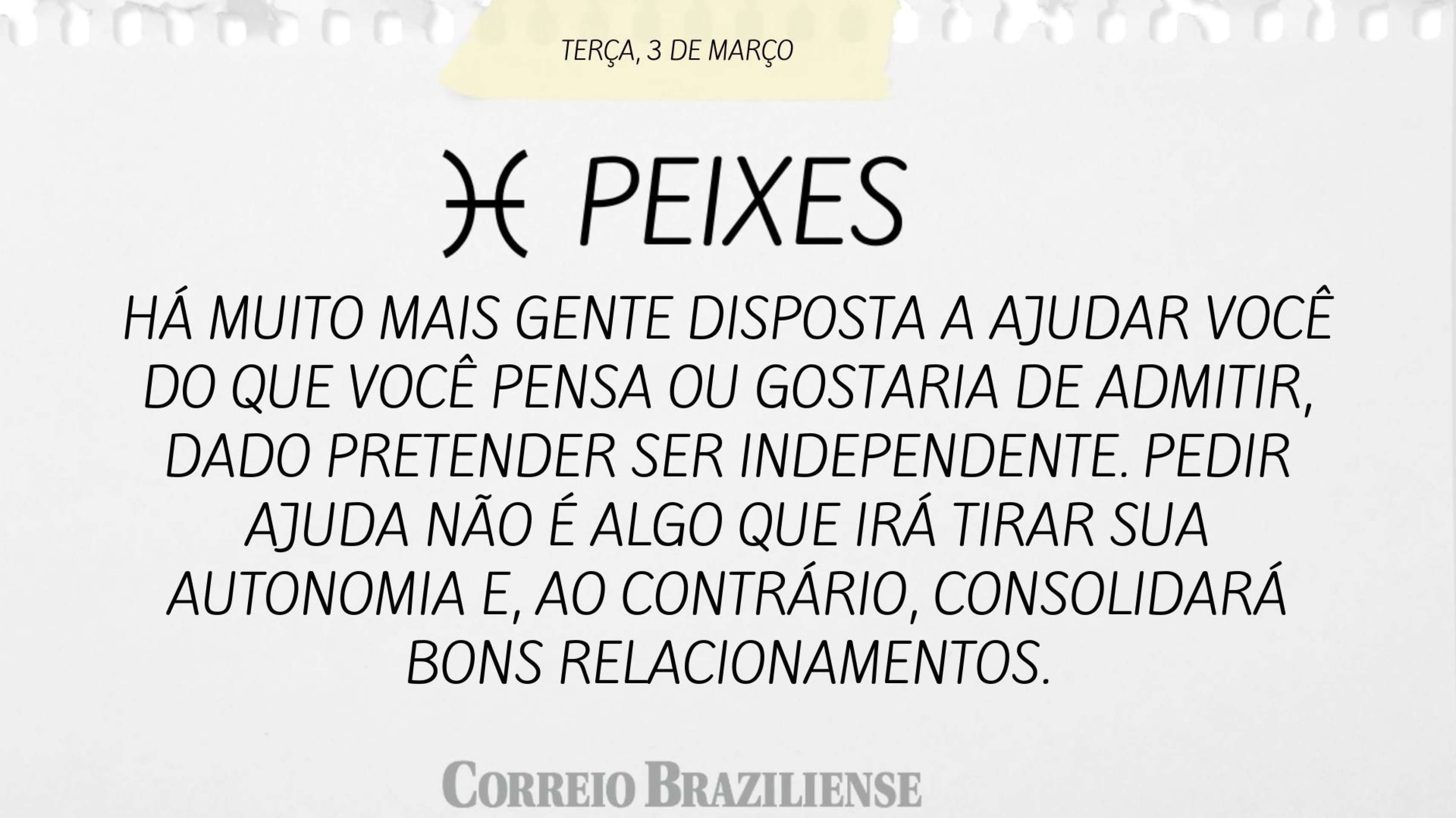 Hor&oacute;scopo desta ter&ccedil;a (3/3) 