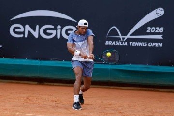 Guto Miguel treina no Iate Clube e jogará pela primeira vez em casa em um torneio profissional -  (crédito: Luiz Candido/@luizcandidoluzpress)