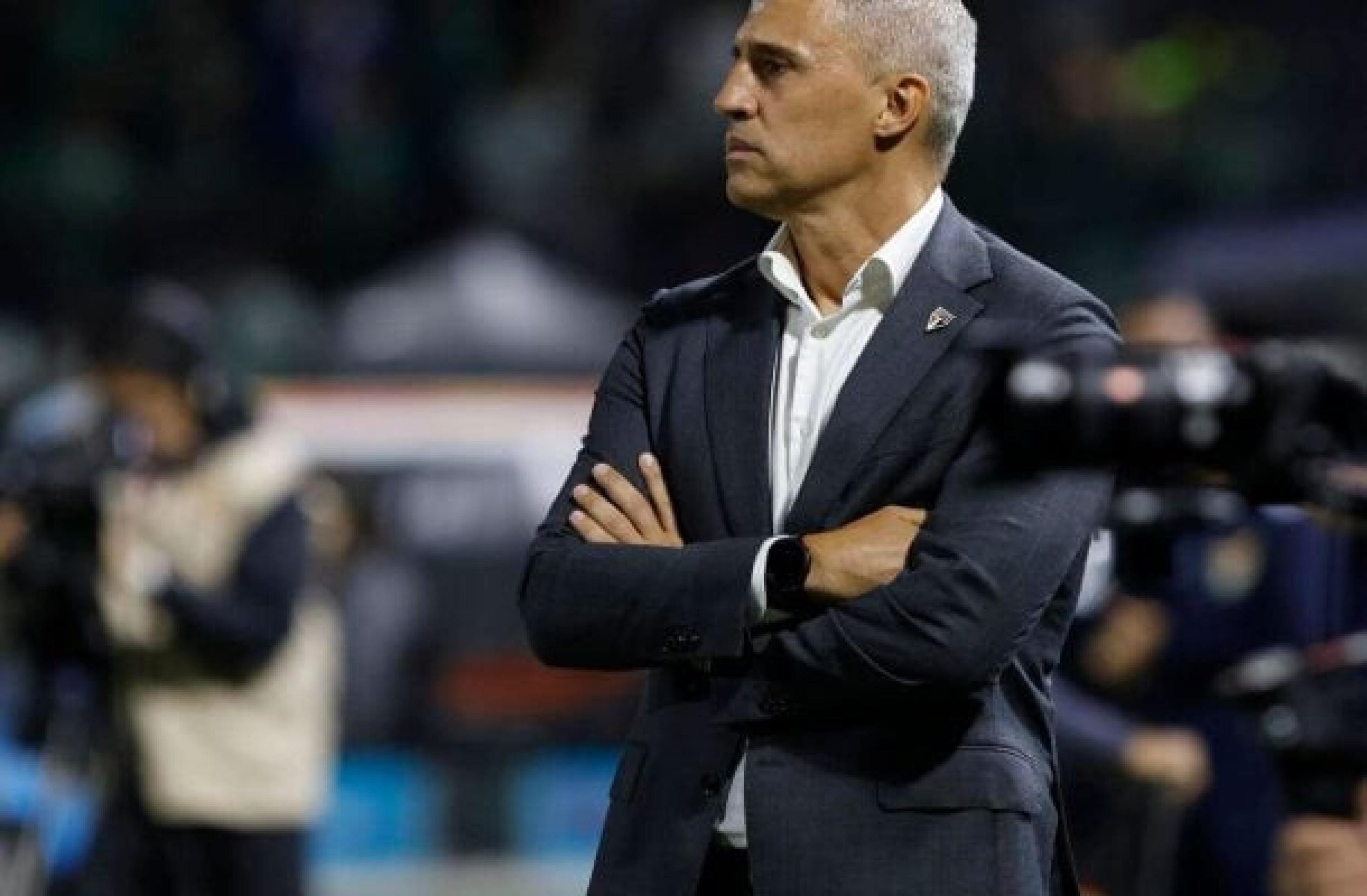 Treinador conseguiu apontar feitos positivos do Tricolor, apesar da eliminação - (crédito: Foto: Miguel Schincariol/Saopaulofc.net) Treinador conseguiu apontar feitos positivos do Tricolor, apesar da eliminação - (crédito: Foto: Miguel Schincariol/Saopaulofc.net)