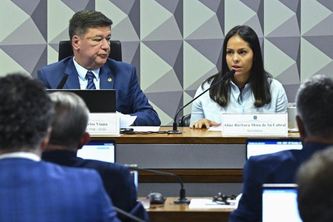 Aline Cabral negou em depoimento à CPMI do INSS, ter emitido passagens ou realizado pagamentos para Aline Cabral negou em depoimento à CPMI do INSS, ter emitido passagens ou realizado pagamentos para