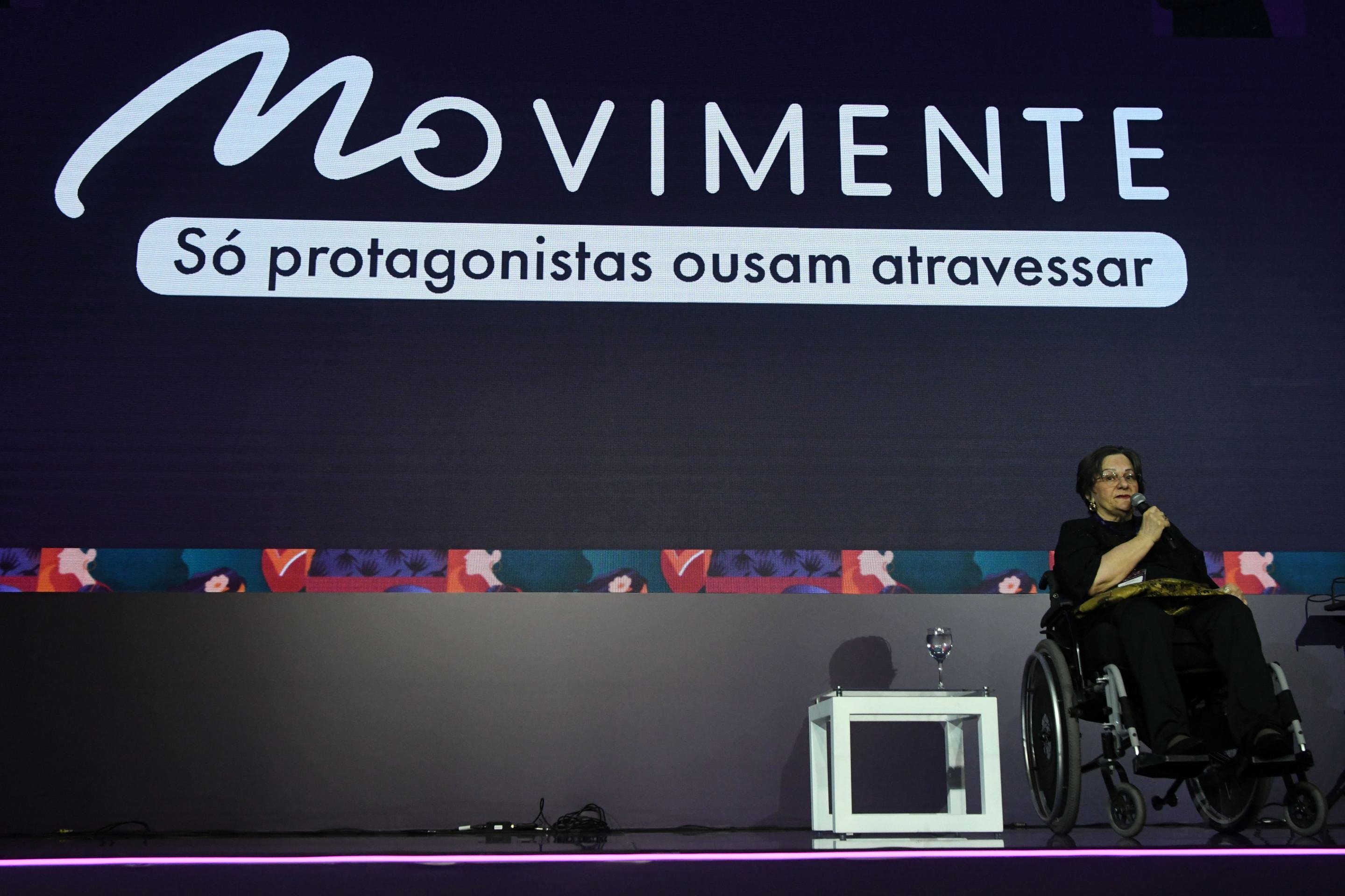 Maria da Penha foi convidada para palestrar no evento Movimento, organizado pelo Sebrae