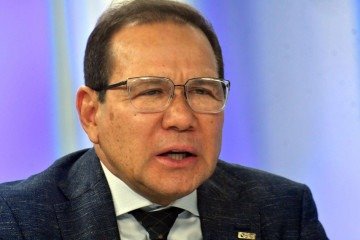 Nelson Pereira de Souza, presidente do BRB -  (crédito:  Ed Alves/CB/DA Press. Nelson Souza, presidente do BRB .. o entrevistado do CB.Poder. Na bancada: Carlos Alexandre e Sibele Negromonte.)