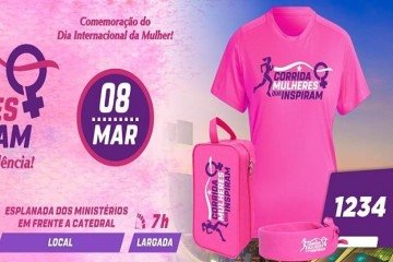 A Corrida será marcada por campanhas contra a violência doméstica neste domingo na Esplanada dos Ministérios - (crédito: Divulgação) A Corrida será marcada por campanhas contra a violência doméstica neste domingo na Esplanada dos Ministérios - (crédito: Divulgação)