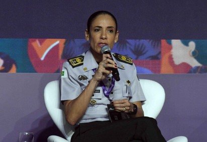 A coronel é a segunda mulher a ocupar o cargo de comandante-geral da corporação. Ela estava a frente da corporação de fevereiro de 2024 -  (crédito:  Marcelo Ferreira/CB/D.A Press) -A coronel é a segunda mulher a ocupar o cargo de comandante-geral da corporação. Ela estava a frente da corporação de fevereiro de 2024 -  (crédito:  Marcelo Ferreira/CB/D.A Press)