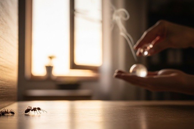 As formigas são frequentemente associadas ao trabalho árduo, à disciplina, à comunidade e à perseverança -  (crédito: Whisk/Google IA)