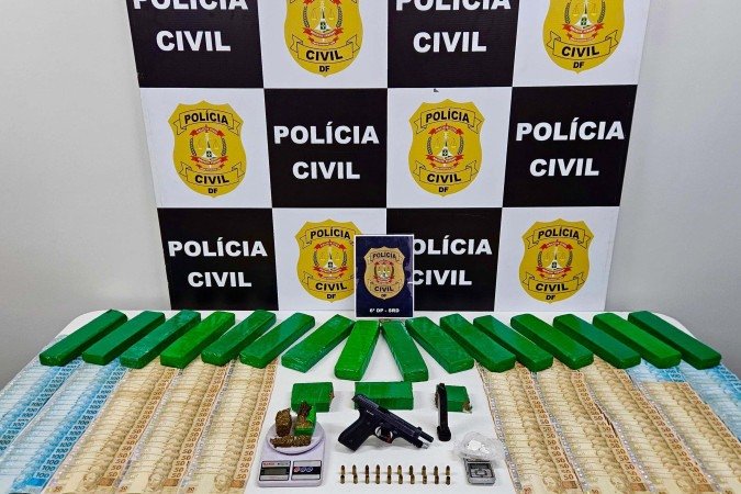 Drogas apreendidas em operação -  (crédito: PCDF/Divulgação)