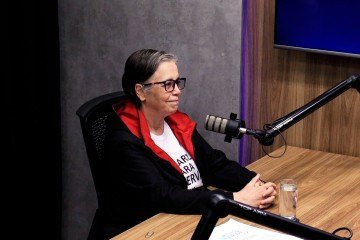 Presidente da Associação Preserva Serrinha, no Paranoá, Lúcia Mendes, no Podcast do Correio -  (crédito:  Benjamin Figueredo CB/DA Press. )