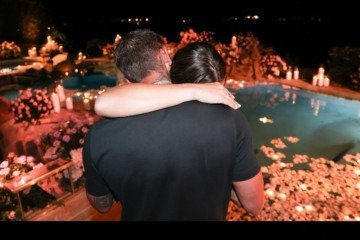 A bielorrusa é a atual número 1 do mundo no ranking da WTA: noite românica com o empresário brasileiro -  (crédito:  Reprodução/ Instagram)