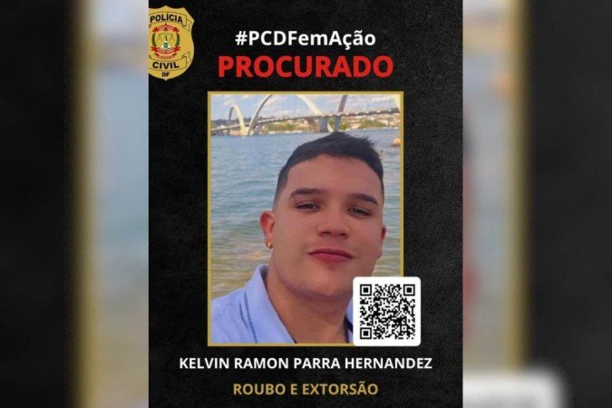 PCDF procura dois foragidos por roubo e extorsão contra vítimas no DF