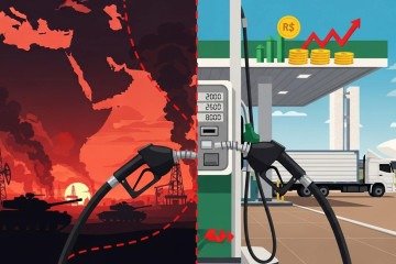 'Os reajustes nos combustíveis, ainda que aparentemente modestos em um primeiro momento, funcionam como um termômetro sensível das tensões internacionais' -  (crédito: Whisk/Google IA)