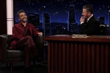 Wagner Moura no talk-show norte-americano Jimmy Kimmel  -  (crédito: Reprodução/Redes sociais )