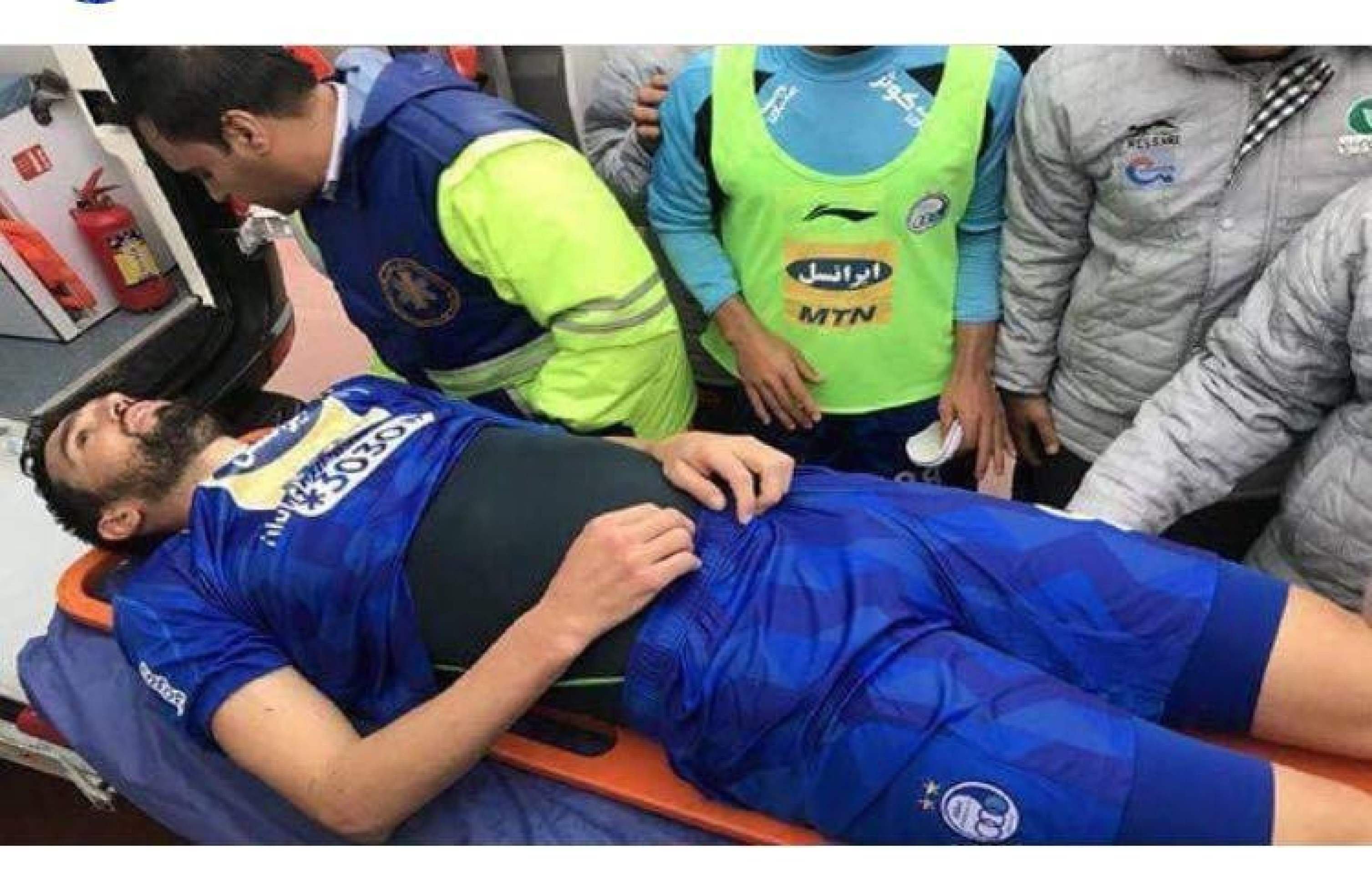 O dia em que Padovani se lesionou gravemente a servi&ccedil;o do Esteghlal Tehran, em 24 de fevereiro de 2018