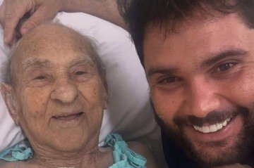 Ao lado do neto, Caio Fiori, ele se tornou conhecido por vídeos de humor e conversas espontâneas do cotidiano -  (crédito: Reprodução/Instagram)