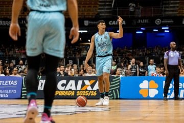  O Brasília voltará à quadra oficialmente em outubro no NBB -  (crédito:  Matheus Maranhão/Caixa Brasilia Basquete)