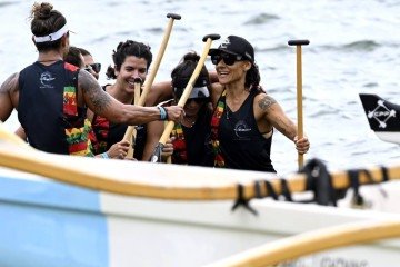 Kaluanã avança para a final do Brasileiro de Va’a -  (crédito: Carlos Vieira/CB/DA Press)