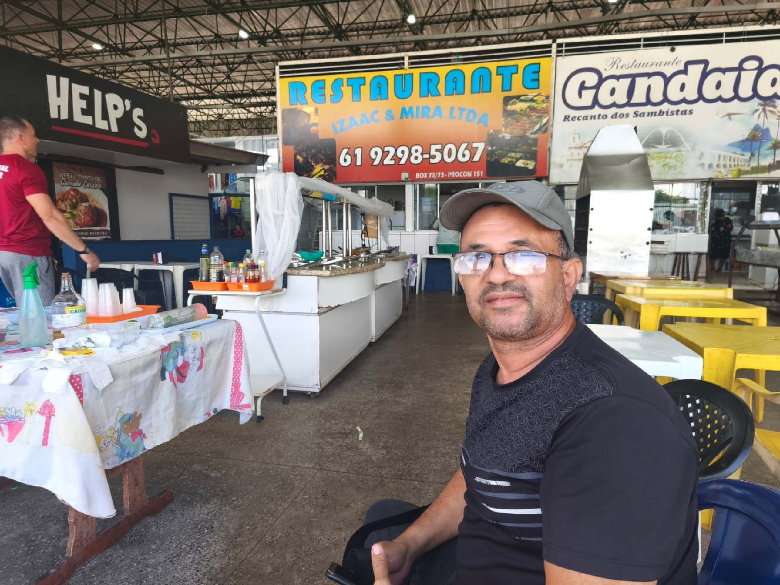 Eron Ibrahim &eacute; dono de restaurante: custos altos