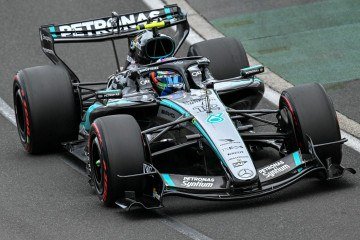 O piloto brasileiro da Audi, Gabriel Bortoleto, durante a sessão de qualificação do Grande Prêmio da Austrália de Fórmula 1 no Circuito de Albert Park, em Melbourne, em 7 de março  -  (crédito: Paul Crock / AFP)