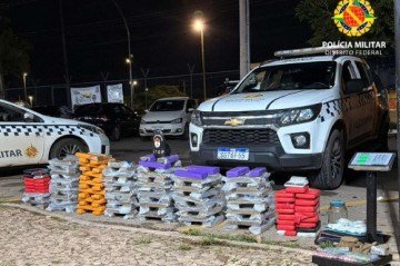 PMDF apreende 180kg de entorpecentes no Recanto das Emas -  (crédito: PMDF/Divulgação)