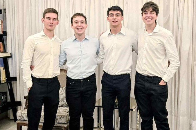 Estudantes do Colégio Marista Brasília premiados na competição internacional de finanças Wharton Global High School Investment Competition -  (crédito: Arquivo Pessoal)